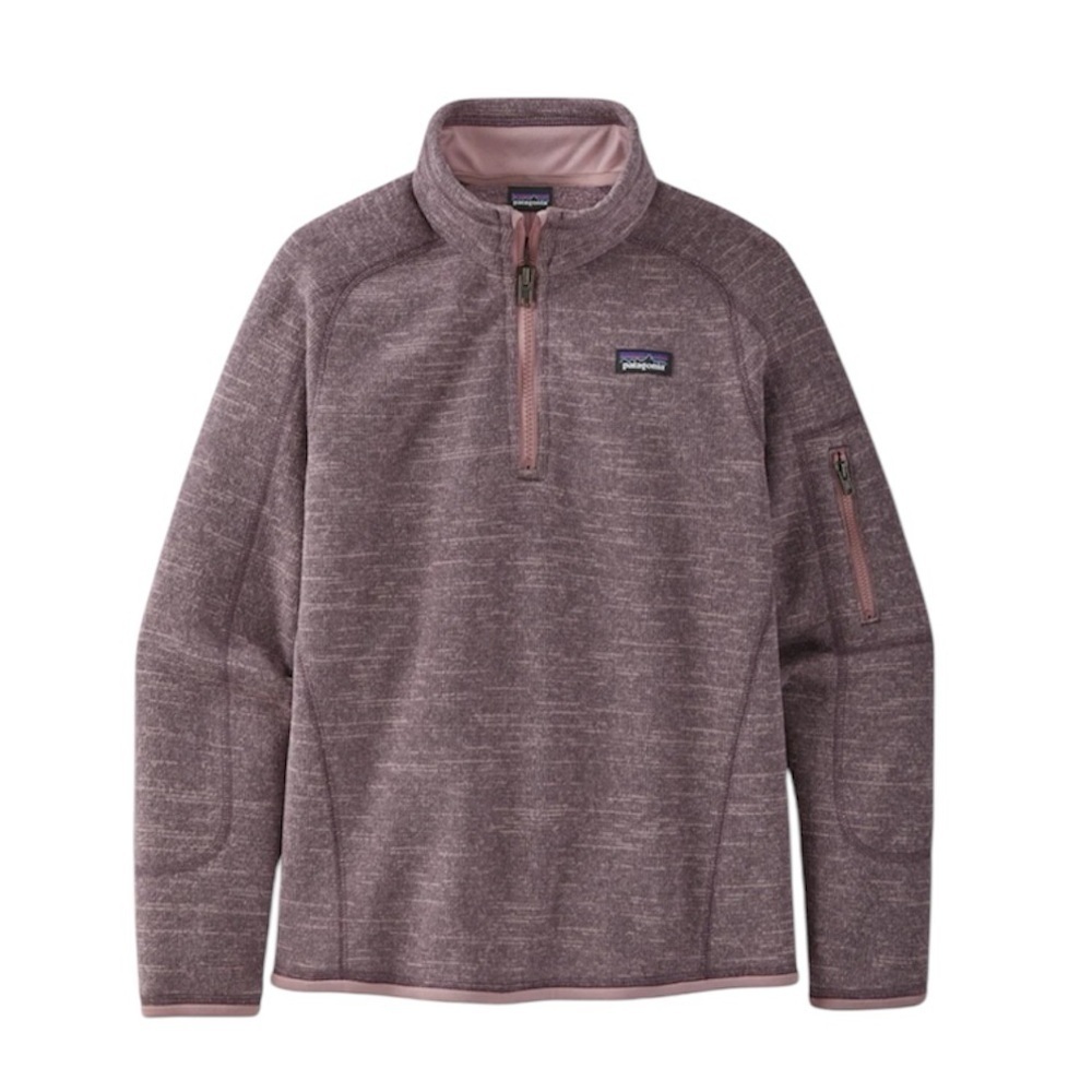 Patagonia Girls' Better Sweater® 1/4-Zip Hyssop Purple Size XXL (16-18)